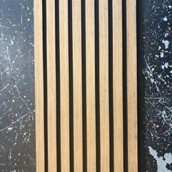 New Garage Organization Wall Panel 12”  x 94.5” Maple Wood Slatwall Hangers Storage GearWall New