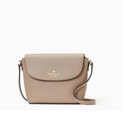 Kate Spade Warm Beige Emmie Flap Crossbody Bag