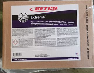 Betco Extreme floor stripper 5 gallons Brand new in the box
