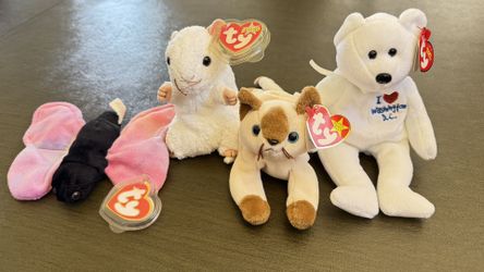 4 TY BEANIE BABIES