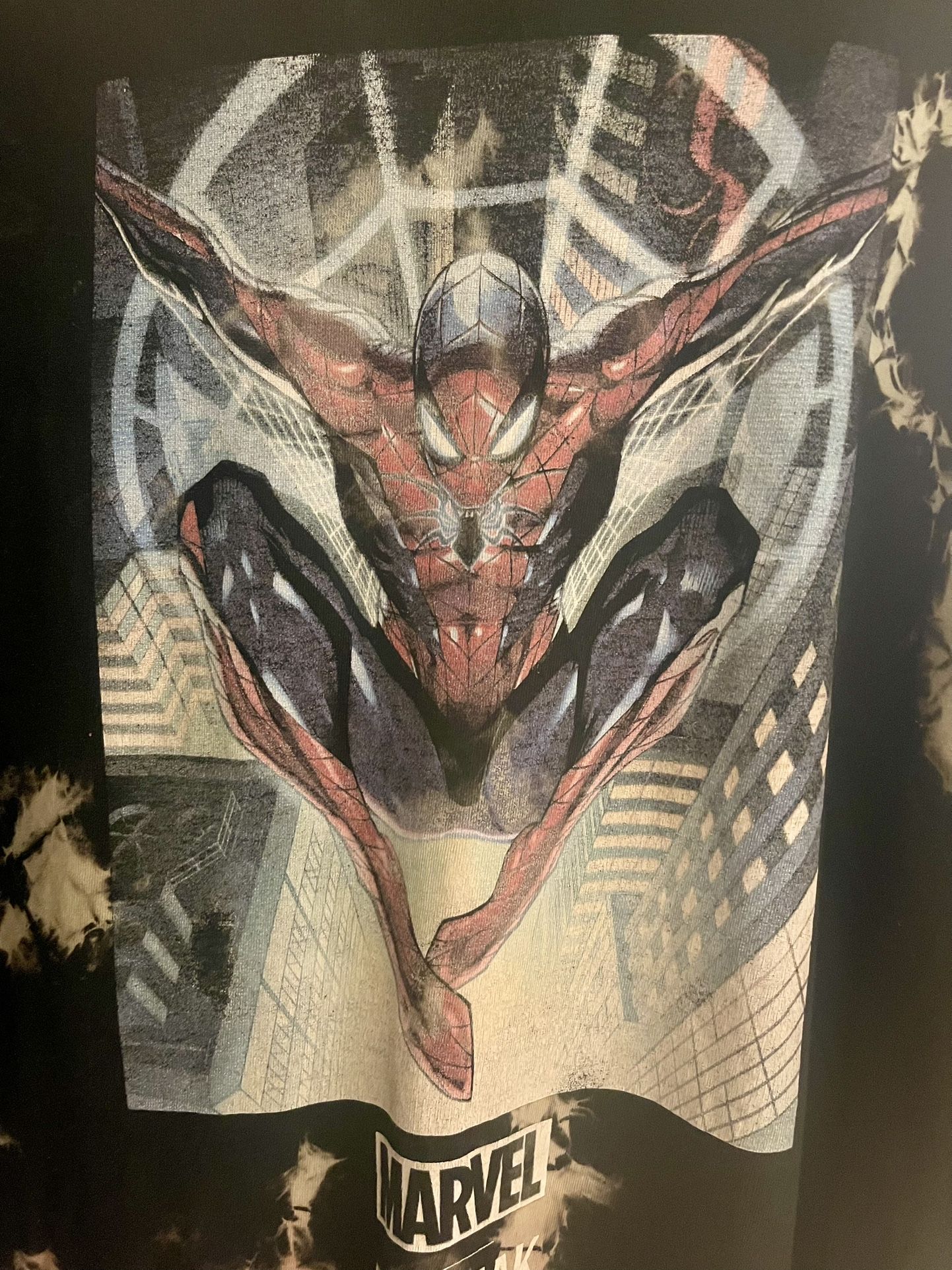 Marvel x Dim Mak Spider-Man Adult Tie Dye T-Shirt XXL