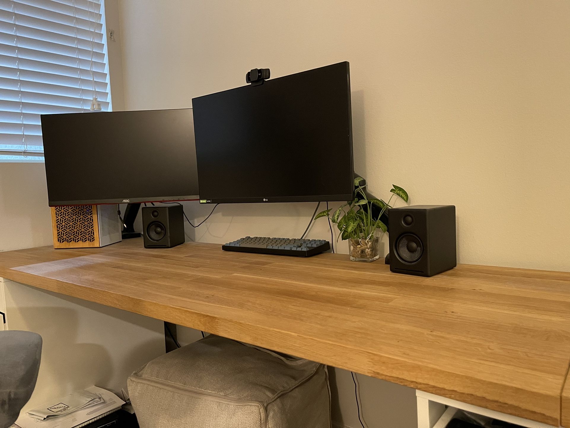 ikea karlby 74x25 oak countertop table desk for Sale in Rossmoor, CA