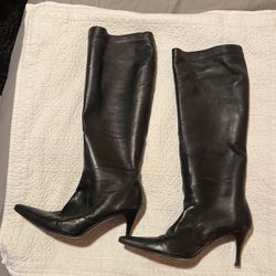 Cole Haan Boots Black  9M Stretchy Calf, Low Heel