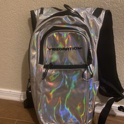 Vibedration Holographic Silver Hydration Bag