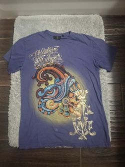 Purple Christian Audigier Size Small Shirt Vintage Ed Hardy