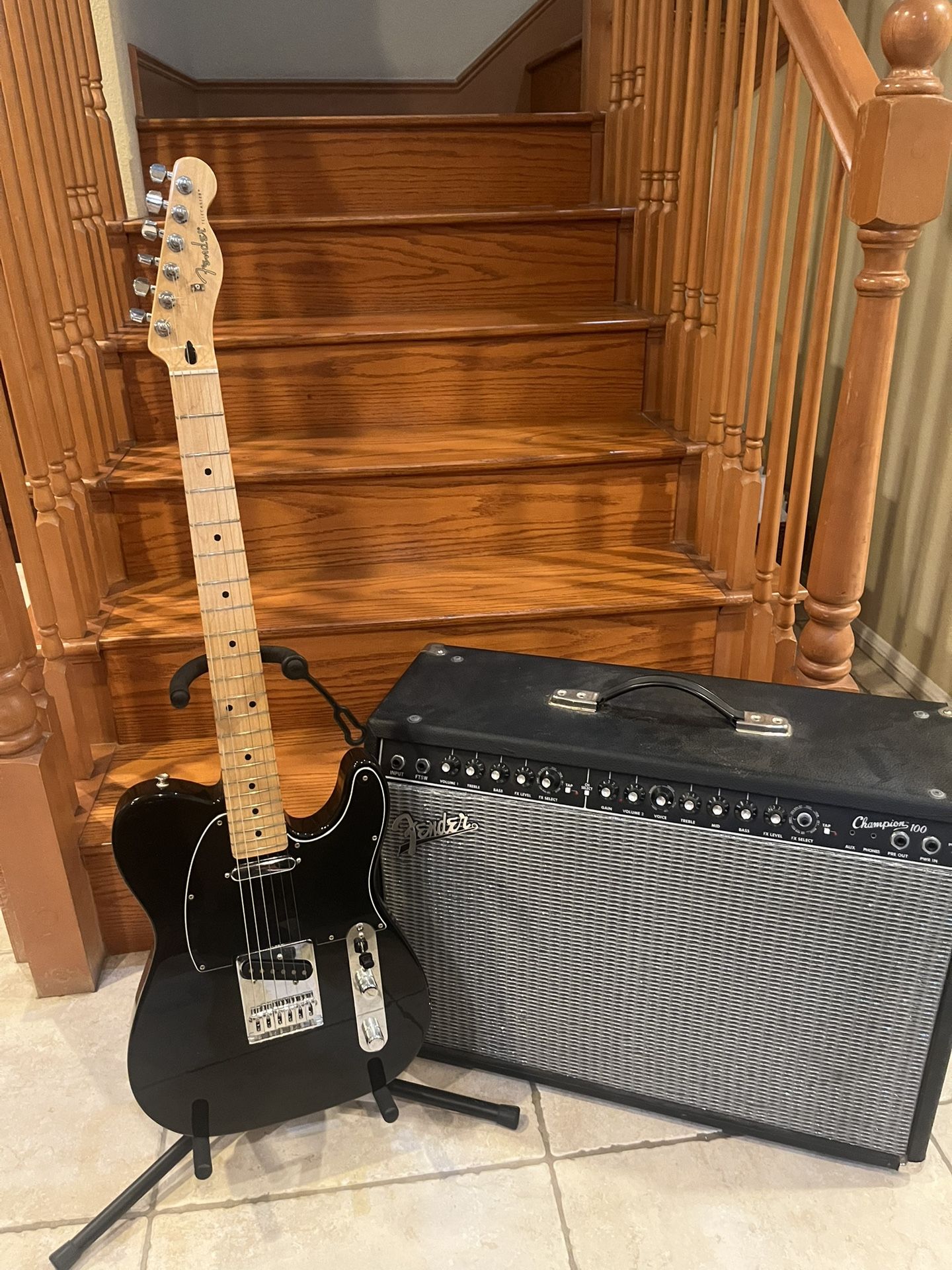 Fender MIM Telecaster (Mint) W/ Fender Champion 100 Guitar Amp,All Products : American Fashion Style Bags On Sale