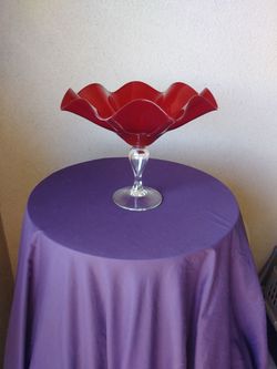 ITALIAN MURANO LARGE COMPOTE