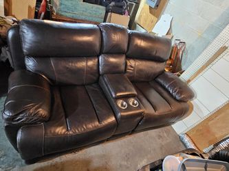 Electric Leather Couch