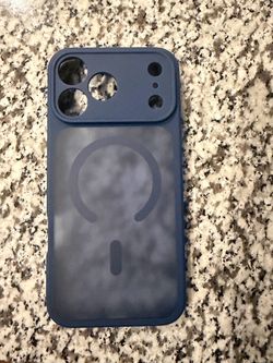Blue MagSafe iPhone 17 pro max Case