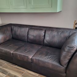 Faux Leather Couch N Love Seat