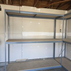 84 in W x 24 in D Garage Shelves Stock Supply Storage Rack Shelving Delivery Available