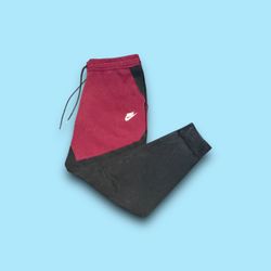 Nike sportswear tech fleece tapered sweatpants maroon black mens large