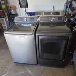 Samsung Washer And Electric Dryer Large Capacity 