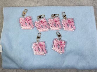 Pink pony keychains