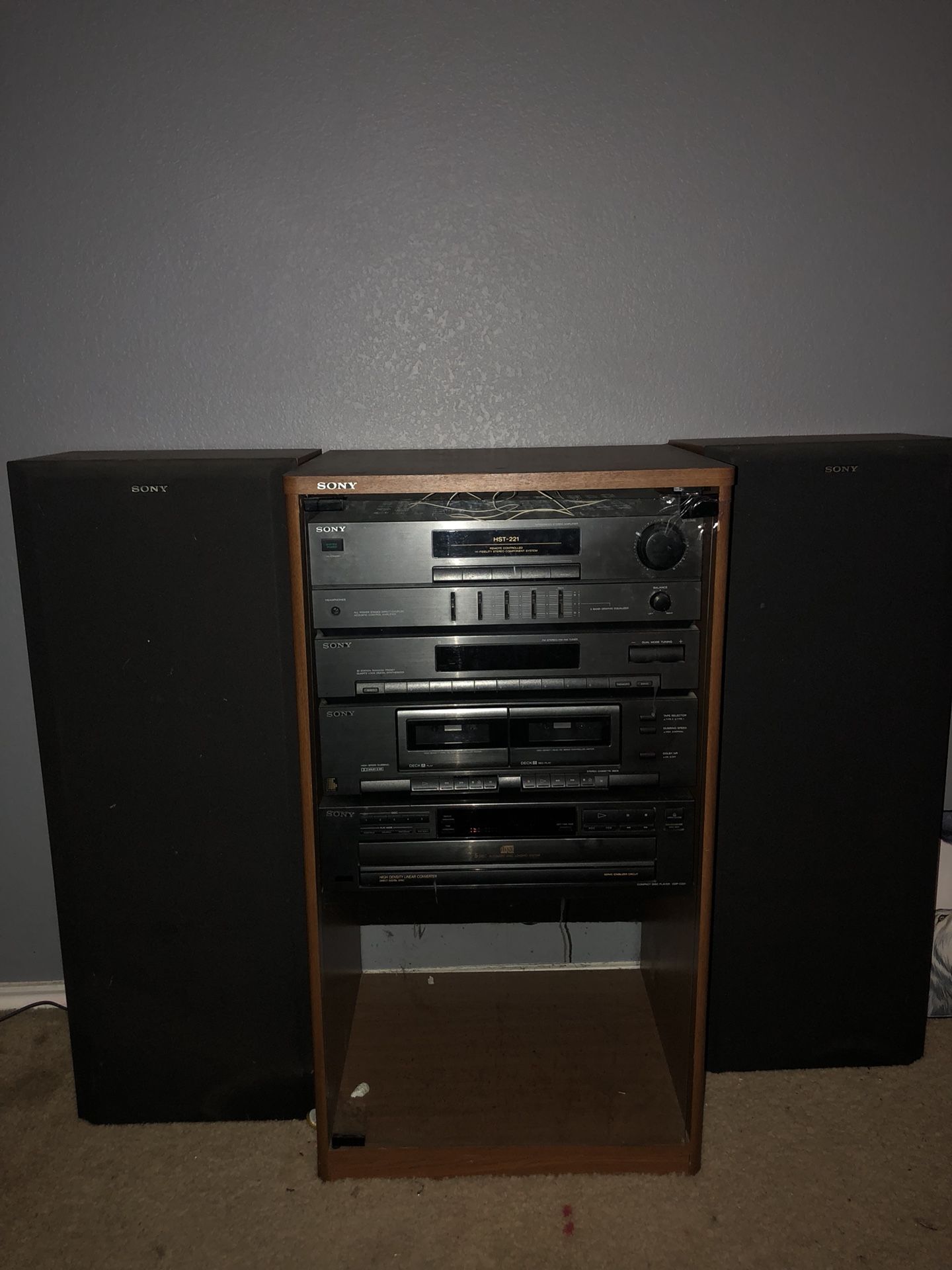 Sony stereo & speakers