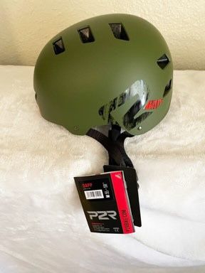 New, Price Firm, P2R DAPP Dark Olive, M55-58 (M) Bike Helmet