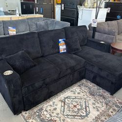 Corduroy  Pull Up Bed Sofá  New In Box / Black /gray/ivory /brown 