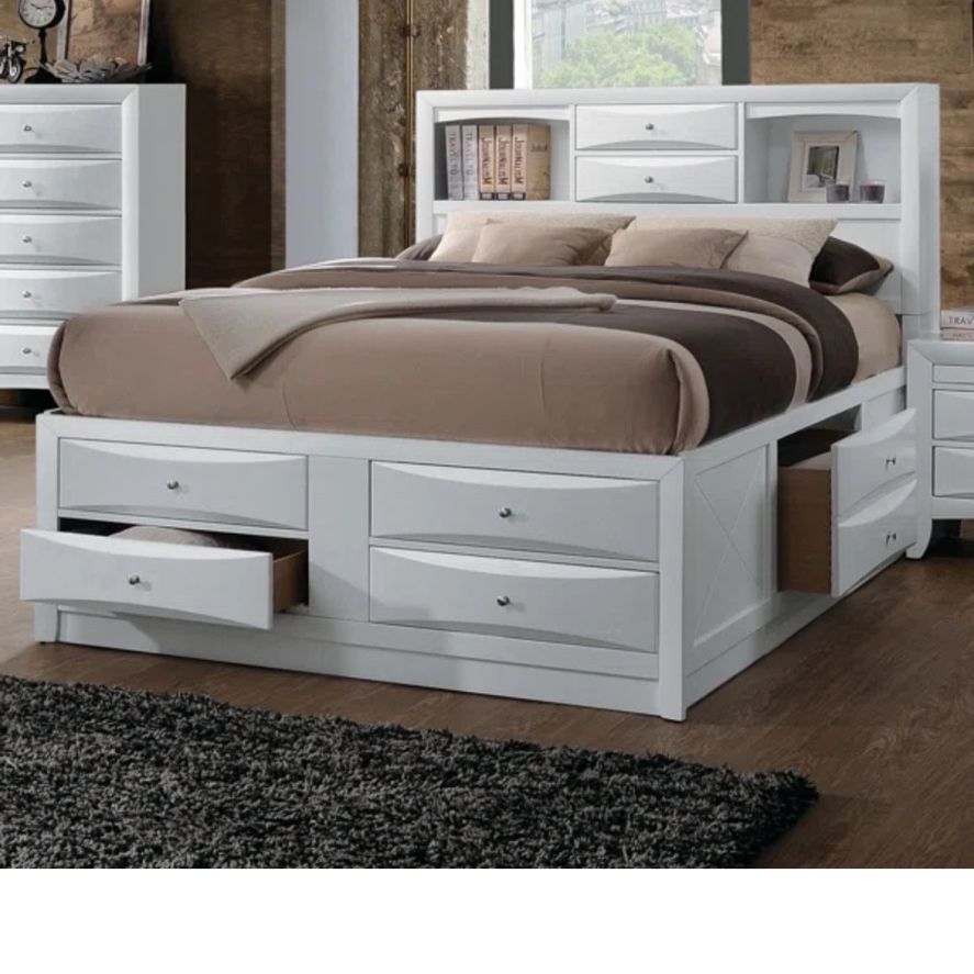 FULL Size BedFrame and Nightstand 