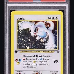 2000 Pokemon Neo Genesis 1st Edition Holo Lugia #9 PSA 8.5 NM-MT+