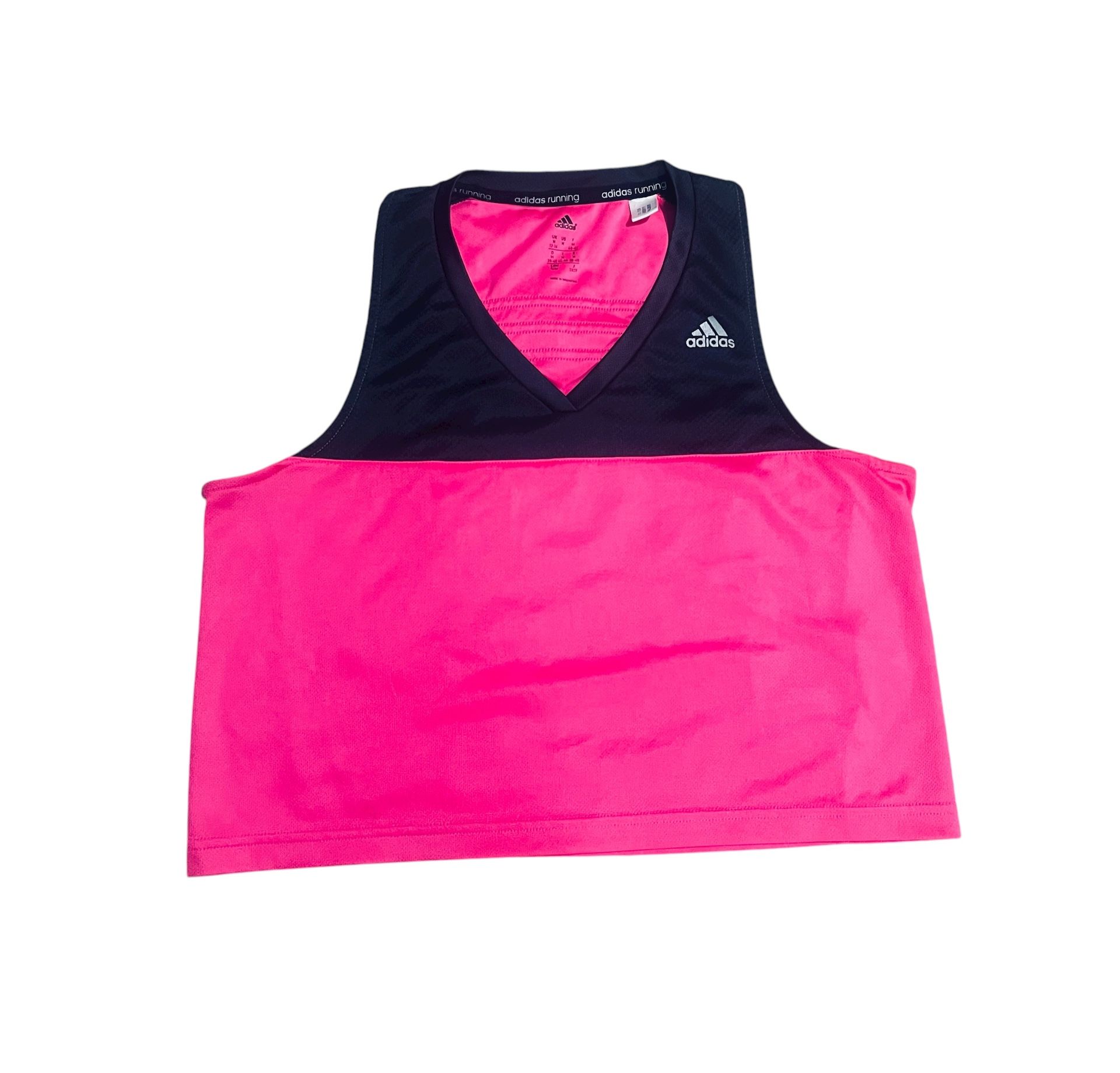 Adidas running Response Crop Top Size medium Hot Pink