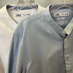 Mandarin Collar Men’s Dress Shirts (2)