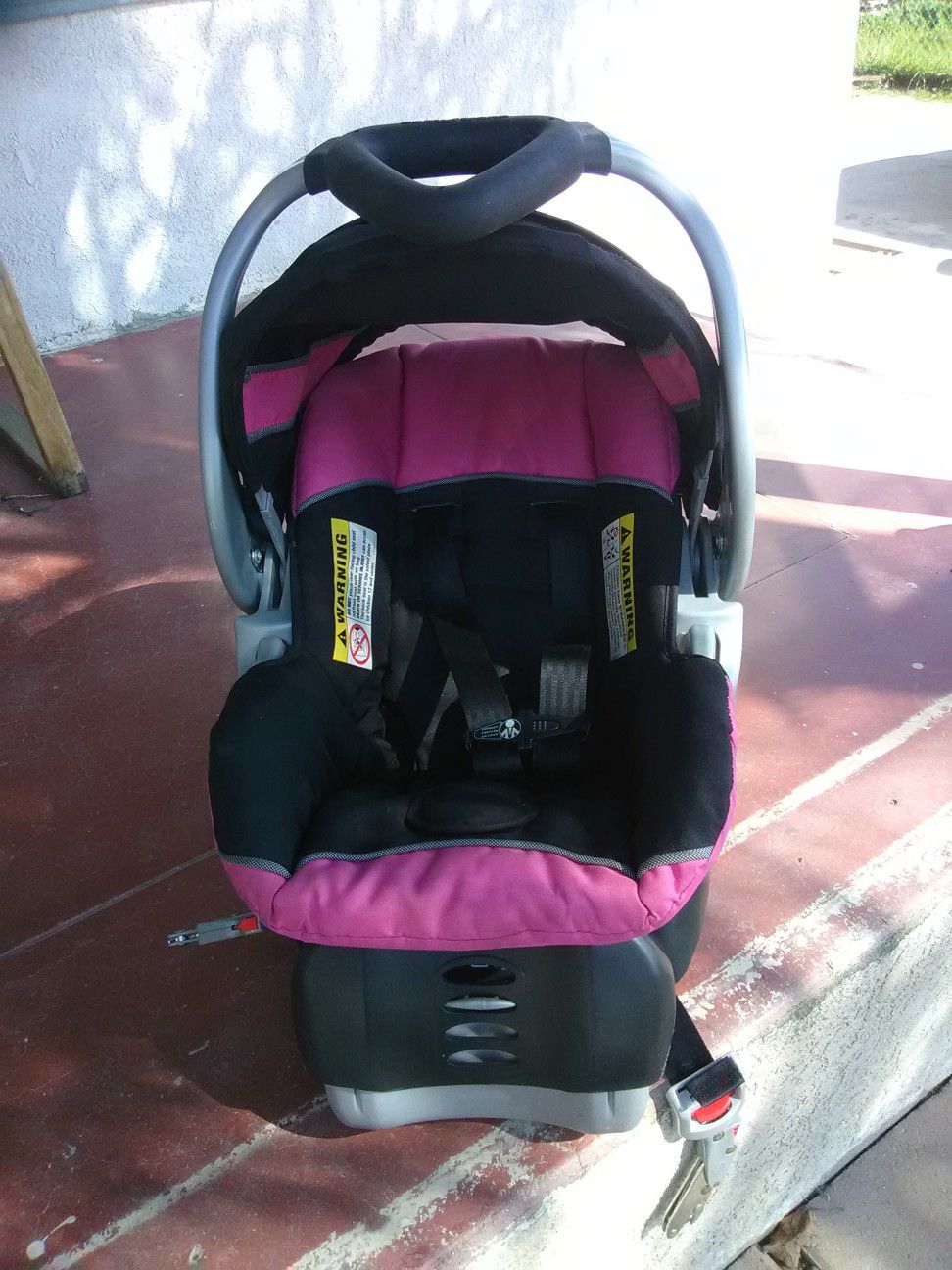 Car seat for infant.