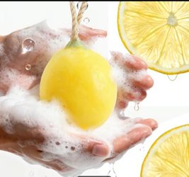 Lemon-Shaped Soap Bar with Rope