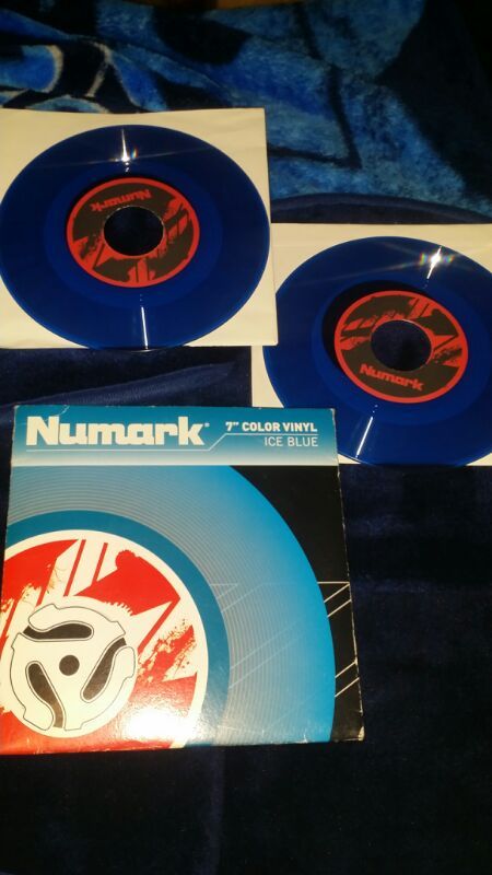 NUMARK NS7 Replacement 7" COLOR VINYL ICE BLUE