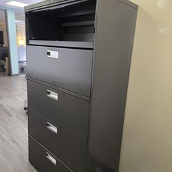 Solid metal file cabinet with key legal or letter size paper with key