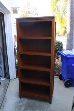Big wooden bookshelf