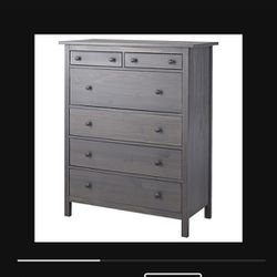 Grey Ikea Hemnes Dresser