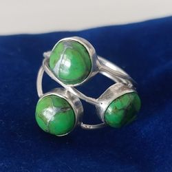 Anillo de plata con turquesa - Sterling silver ring with turquoise