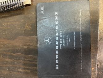 Mercedes Benz Type 220 - 200D Catalog