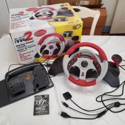 Broken Mad Catz MC2 Racing Wheel And Pedals