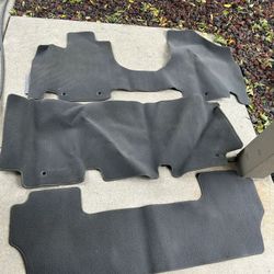2011 2017 Honda Odyssey OEM GREY 1st 2nd 3rd Rows Floor Carpet Mats Set of 3 Gray 2012 2013 2014 201