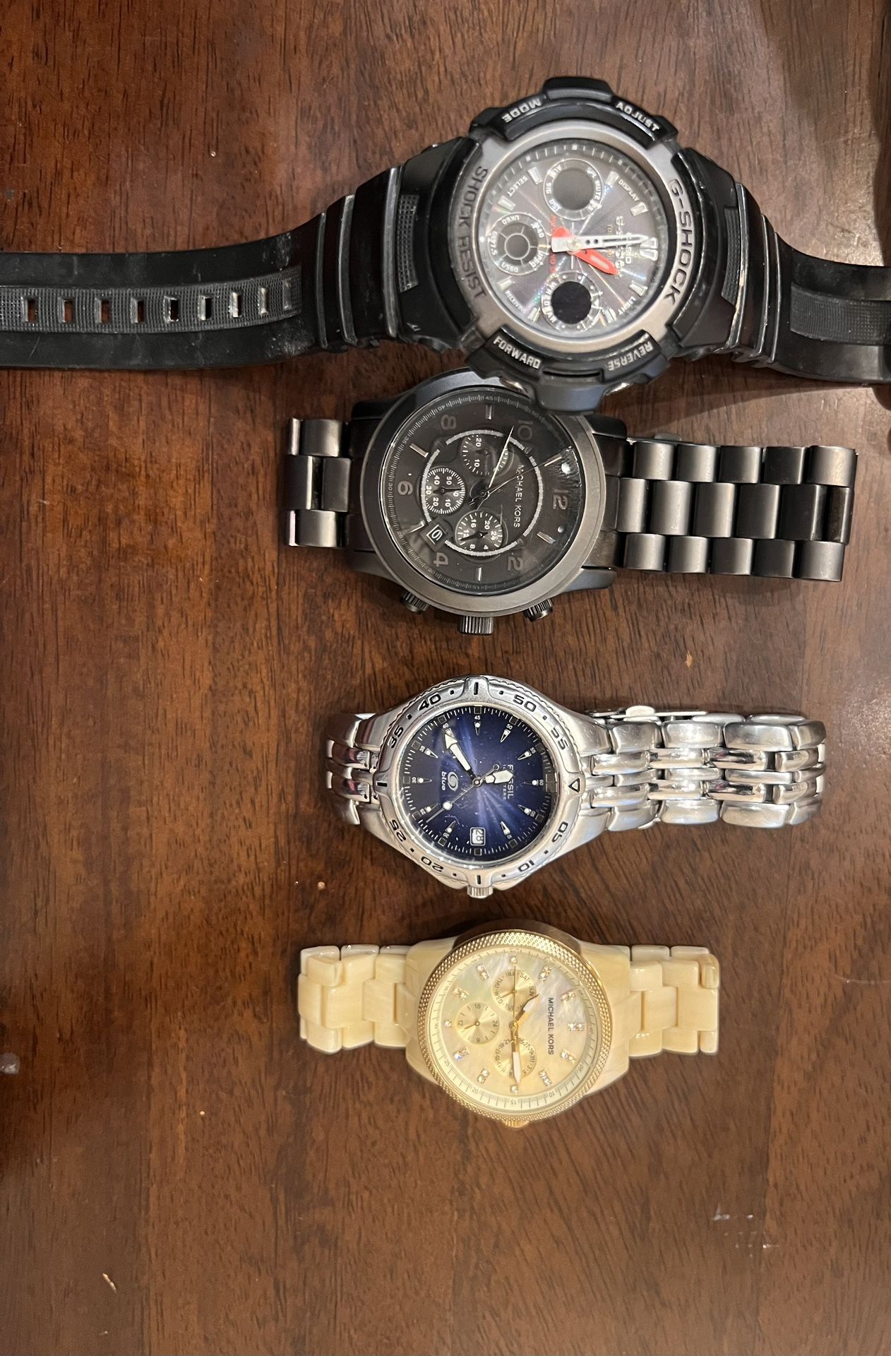 Michael Kors, Fossil, G-Shock Watches