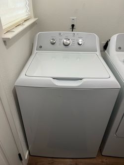 GE Top Load Washing Machine White and Matching Dryer