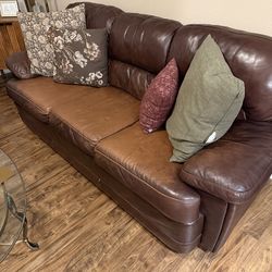 Leather sofas