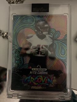 Nico Collins Wild Card Groovin Alumination Trading Card