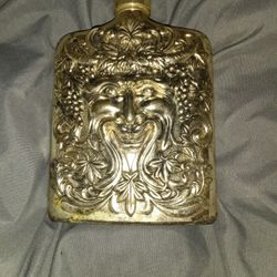 Antique Sterling Silver Plated Flask