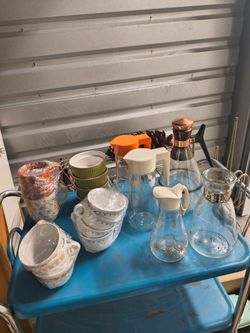 Vintage  carafes and cups