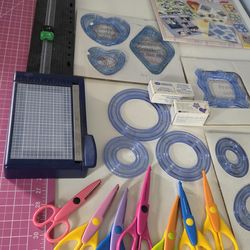 Creative Memories Scrapbooking Bundle – Trimmers, Templates, Punches & Scissors Lot
