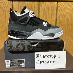 Air Jordan 4 Retro 2024 Fear FQ8138-002 Men’s Size 9.5 Athleisure Sneakers NEW