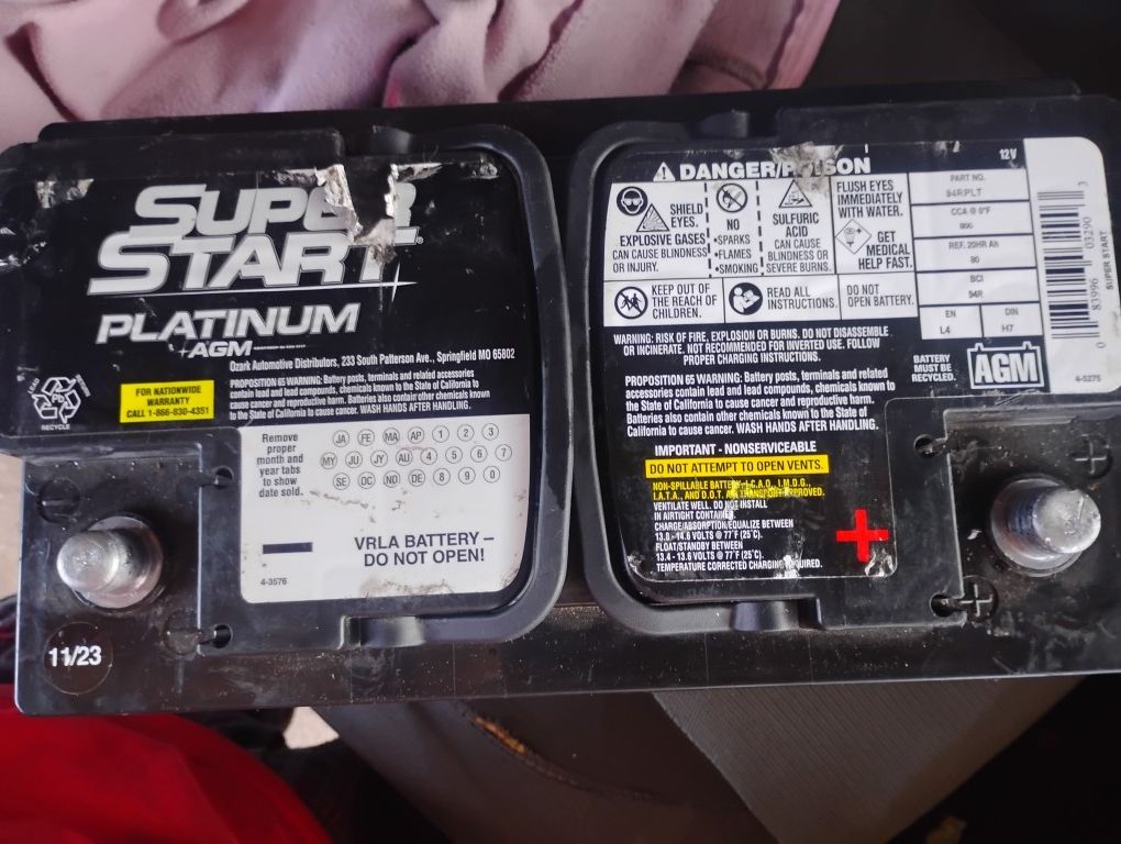 Super Star Platinum AGM Battery H8 Battery