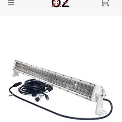 32" 4D-Series White Powder-Coated Marine Grade LED Lightbar Combo Spot/Flood Beam