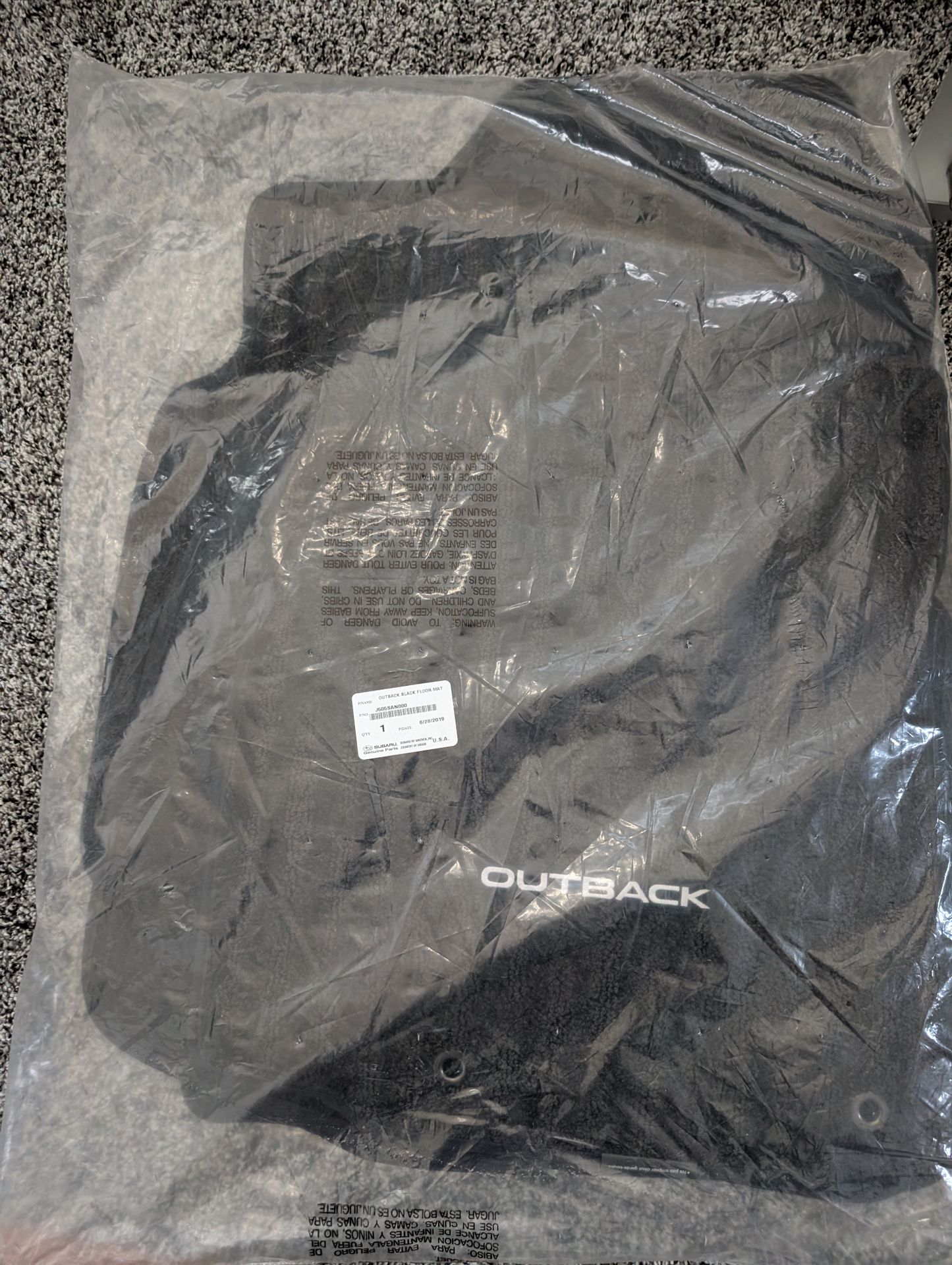 Subaru Outback 2020-2022 Carpeted Floor Mats