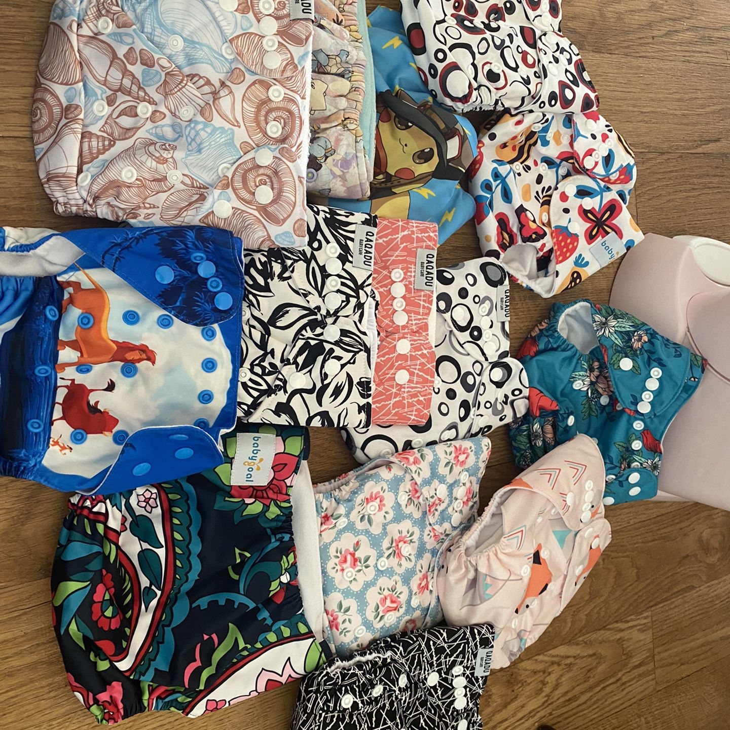 13 Reusable Pocket Cloth Diapers