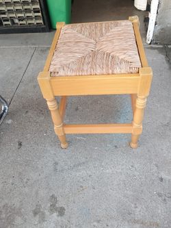 1970s Vintage Wool Stool 