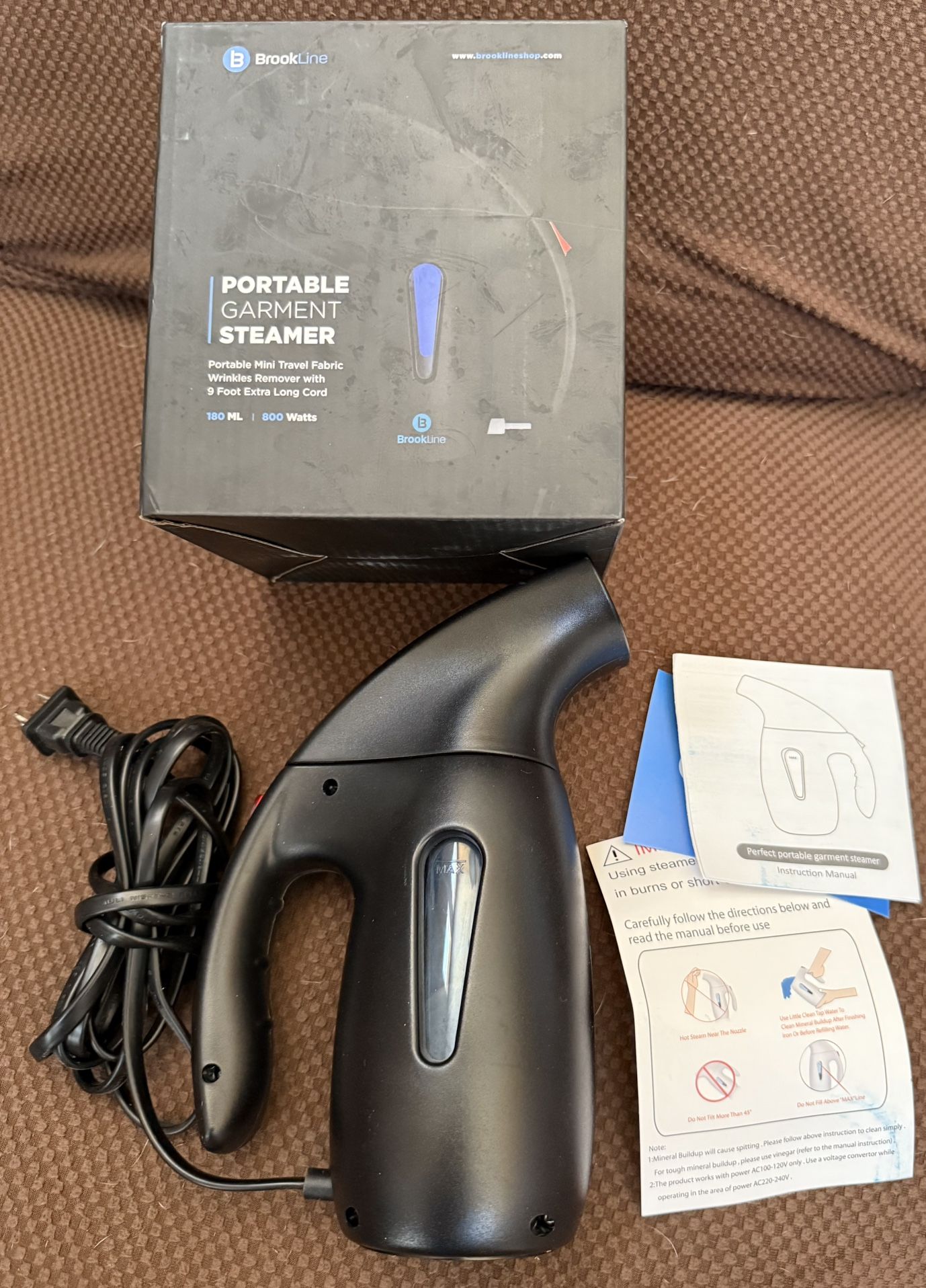 Brookline Portable Handheld Garment Steamer