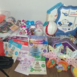 Party Supplies All Different Items 